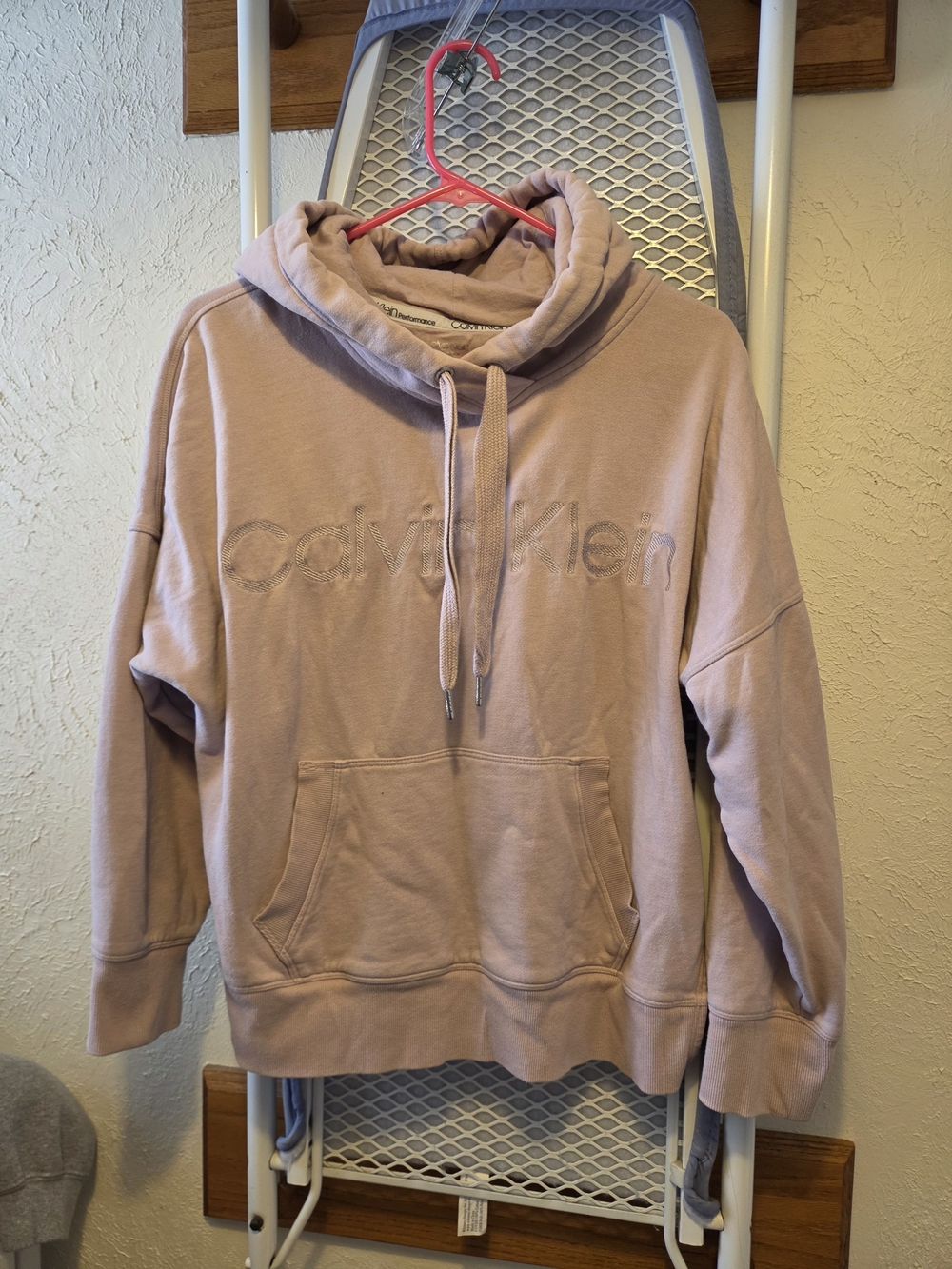 Calvin Klein Performance Dusty Rose Pullover Hoodie
